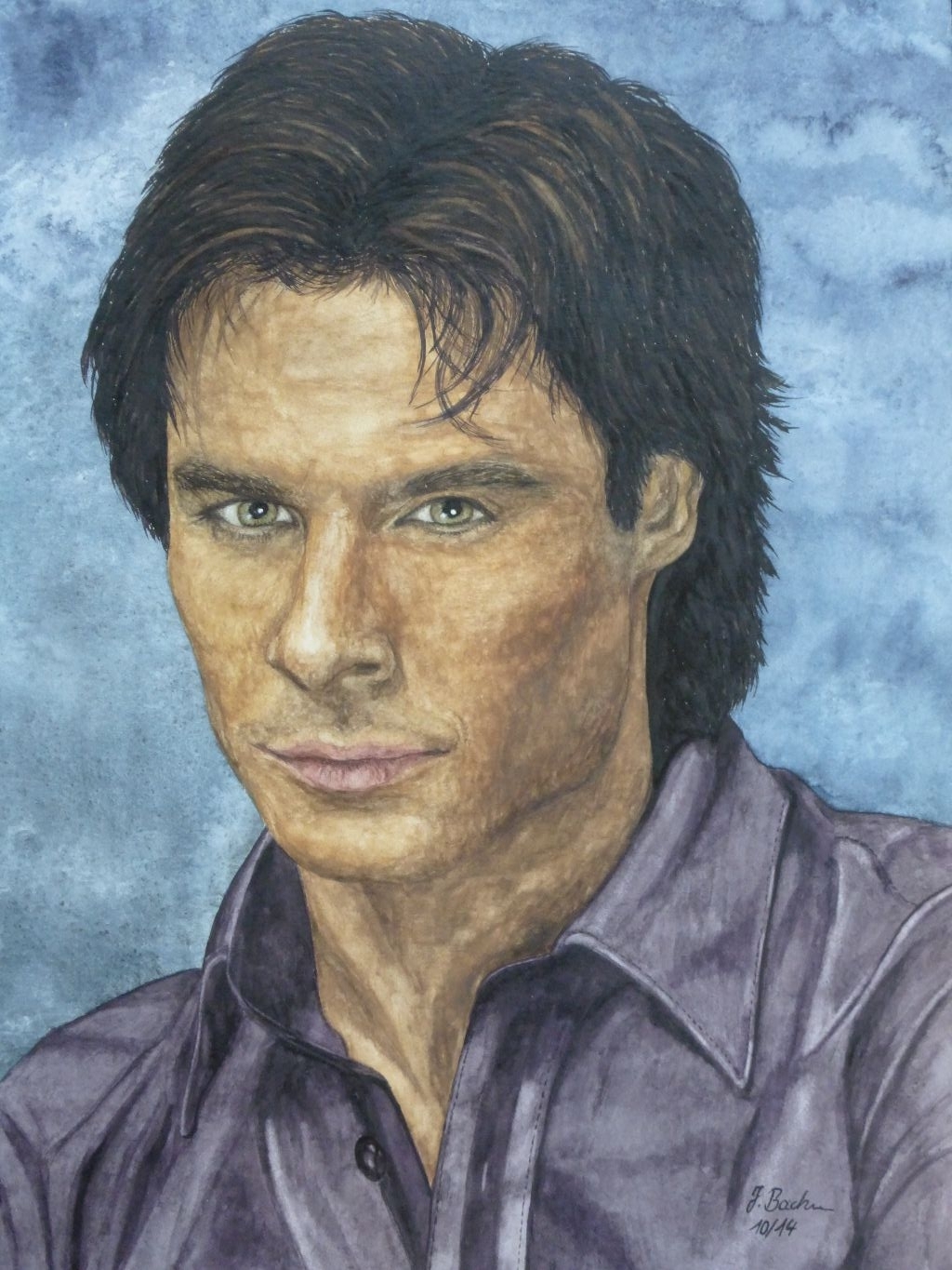 Damon Salvatore gespielt von Ian Sommerholder in der Serie Vampire Diaries