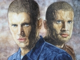 Michael Scofield gespielt von Wentworth Miller und Lincoln Burrows gespielt von Dominic Purcell in der Serie Prison Break