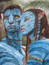 Jake und Neytiri aus dem Film Avatar