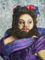 Lettie gespielt von Keala Settle im Film-Musical The greatest Showman