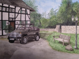 Auto vor Haus